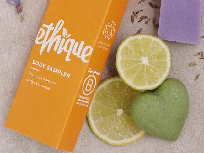 Brianne West's crowd-funded "clean beauty brand" = Ethique.