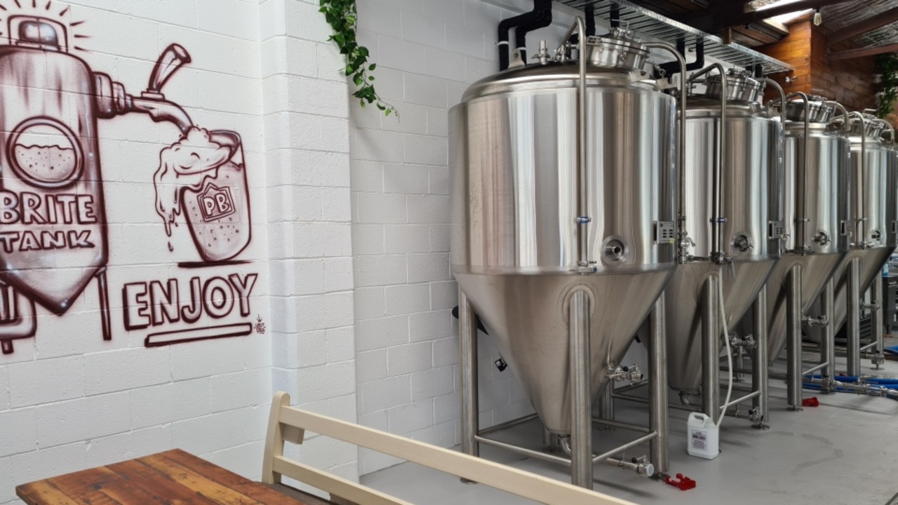 Diners can sit alongside the fermenters at the new Precinct Brewing in Miami on the Gold Coast.