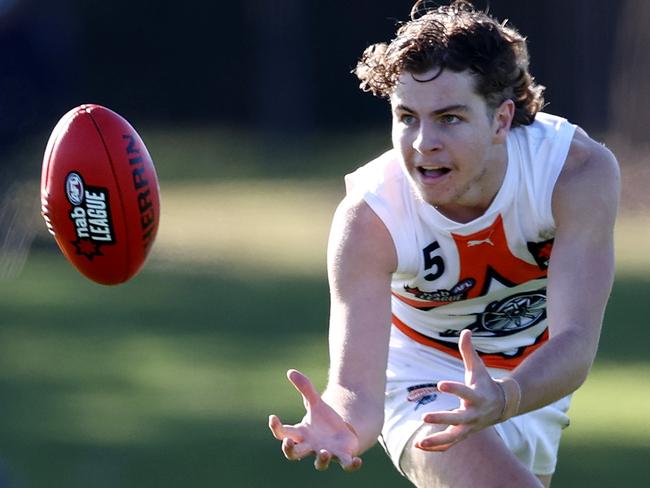 NAB League. Calder Cannons vs Western Jets at Craigieburn. 20/06/2021.   Zac Taylor   .  Pic: Michael Klein