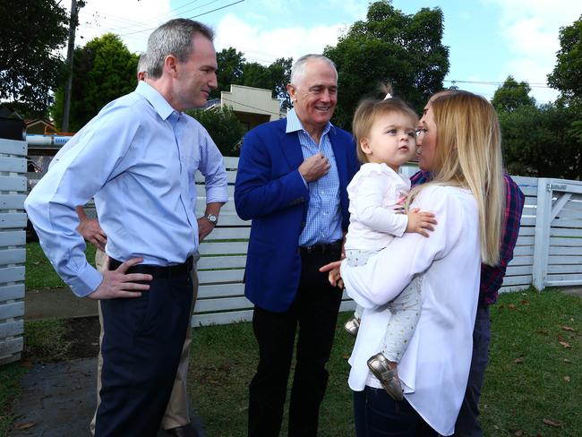 The press conference that did Mr Turnbull no favours. Picture: Britta Campion