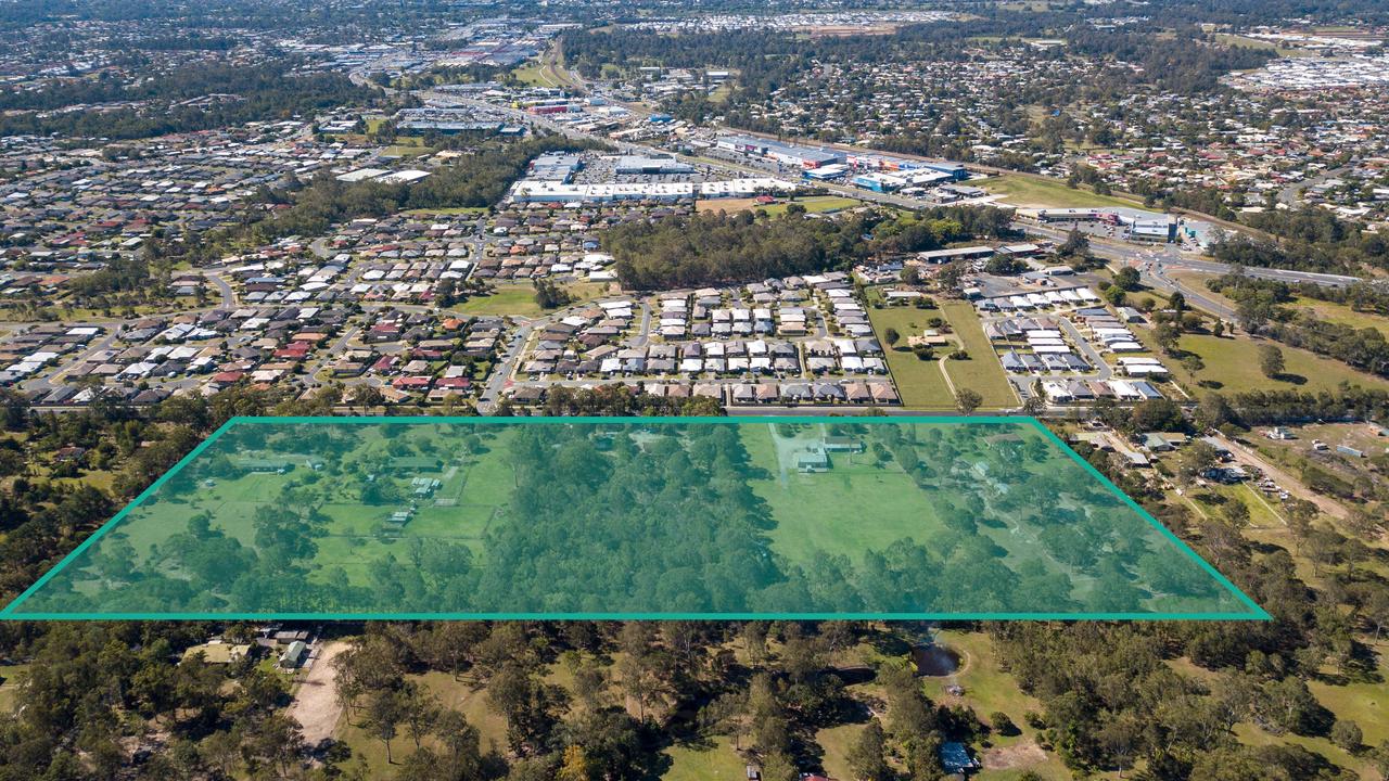 An aerial of CFMG Capital's 180-lot $44m subdivision site called Arbourwood at Morayfield.