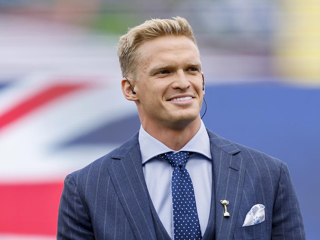 Simpson singing the national anthem during the 2022 Melbourne Cup. (Photo by Jonathan DiMaggio/Getty Images for VRC)