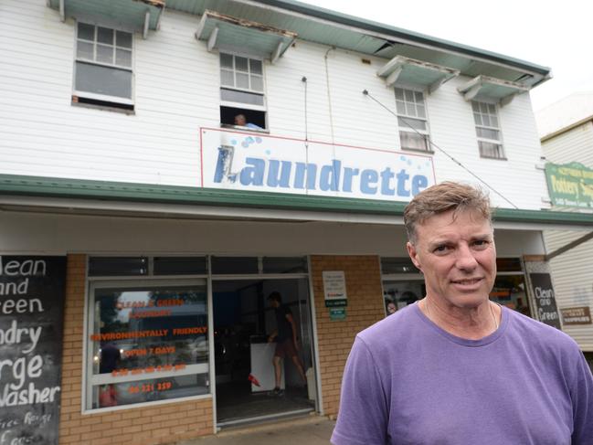 Clean and Green Laundry owner Ian Juleff outside the front of the premises in North Lismore.