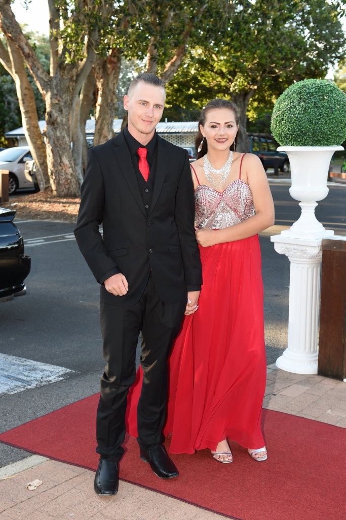 Hervey Bay High formal at the Waterfront - Brady Rose and Skye Esteves. Picture: Alistair Brightman