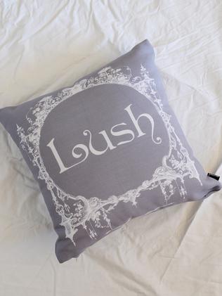 At Home page with Celebrity Chef Lyndey Milan. Lush Cushion.