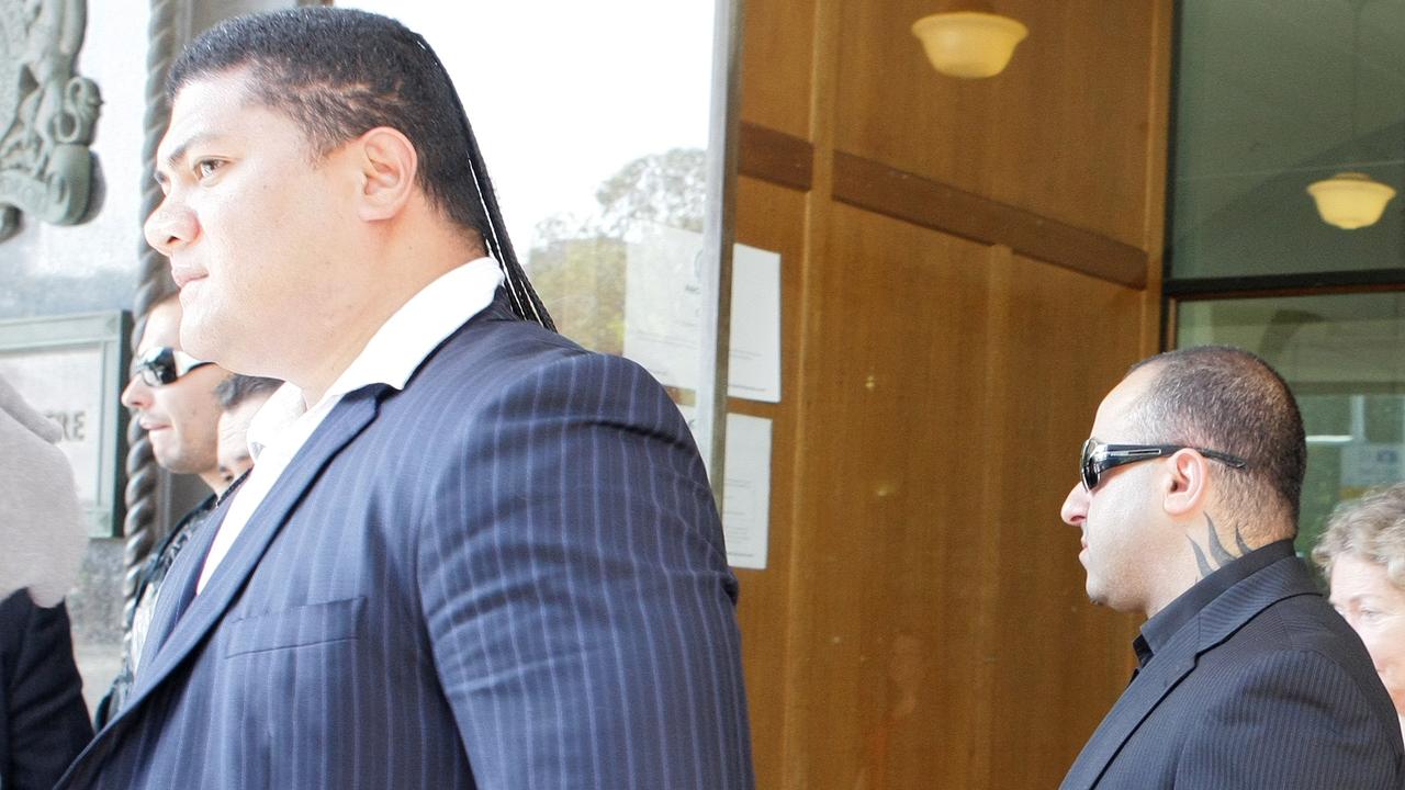 Allan Sarkis and Sofe Levi leave court on assault charges.