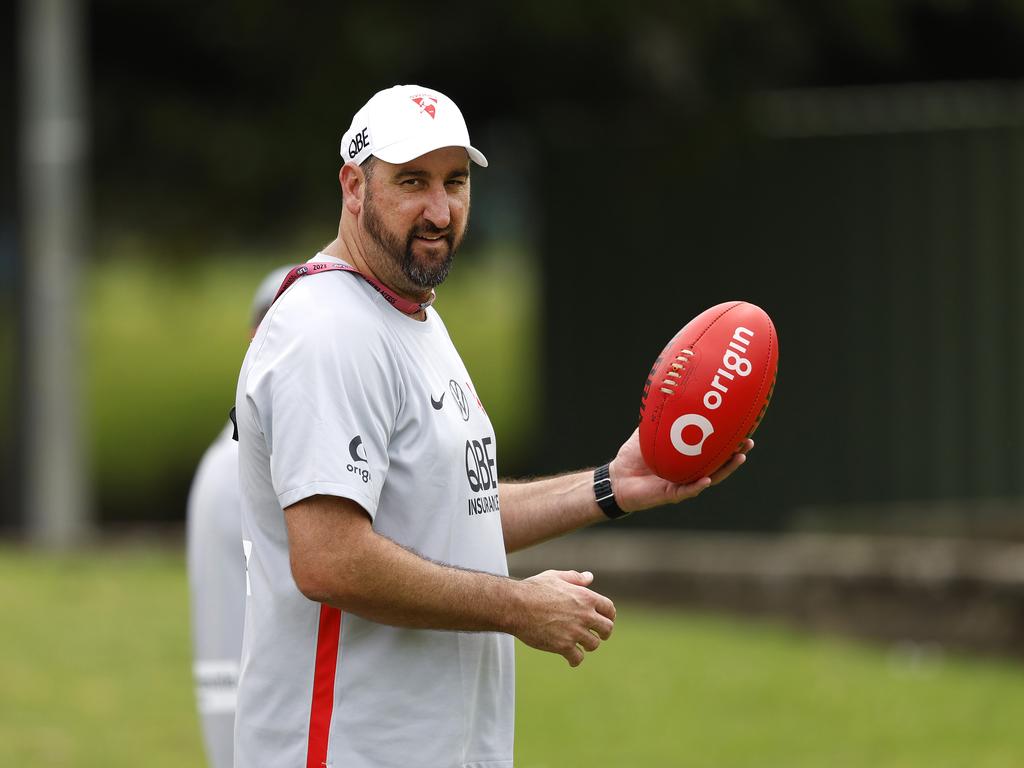 New Swans coach Dean Cox looks like he may swing the magnets around in his first year in charge. Picture: Phil Hillyard.