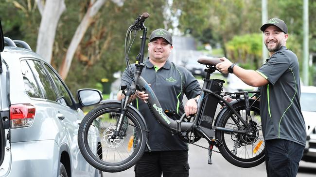 Brothers Leigh and Paul Gorton are two directors of ScootaBoot. Picture: Patrick Woods.