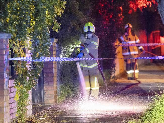 The alleged stabber remains at large. Picture: Wayne Taylor.