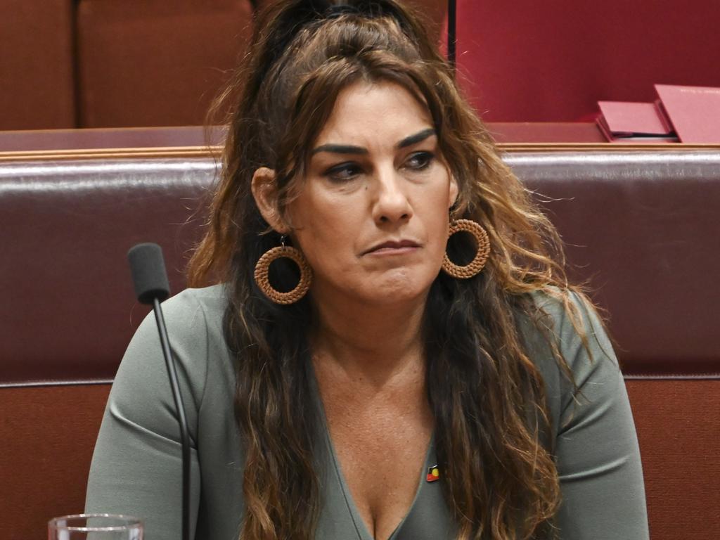 CANBERRA, Australia - NewsWire Photos - October 9, 2024:  Senator Lidia Thorpe during Question Time at Parliament House in Canberra. Picture: NewsWire / Martin Ollman