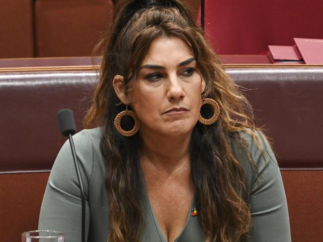 CANBERRA, Australia - NewsWire Photos - October 9, 2024:  Senator Lidia Thorpe during Question Time at Parliament House in Canberra. Picture: NewsWire / Martin Ollman