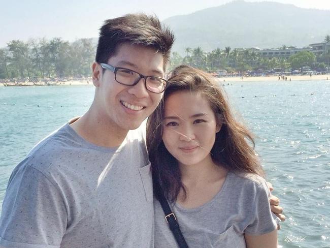Wayan Mirna Salihin, pictured with her husband, died from suspected cyanide poisoning. Picture: Facebook
