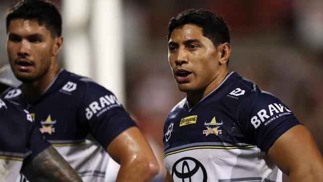 Jason Taumalolo during the Cowboys Round 1 clash with the Panthers. Picture: Getty Images