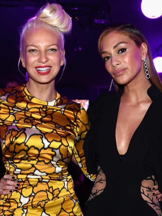 Sia and Nicole Scherzinger. Picture: Jamie McCarthy
