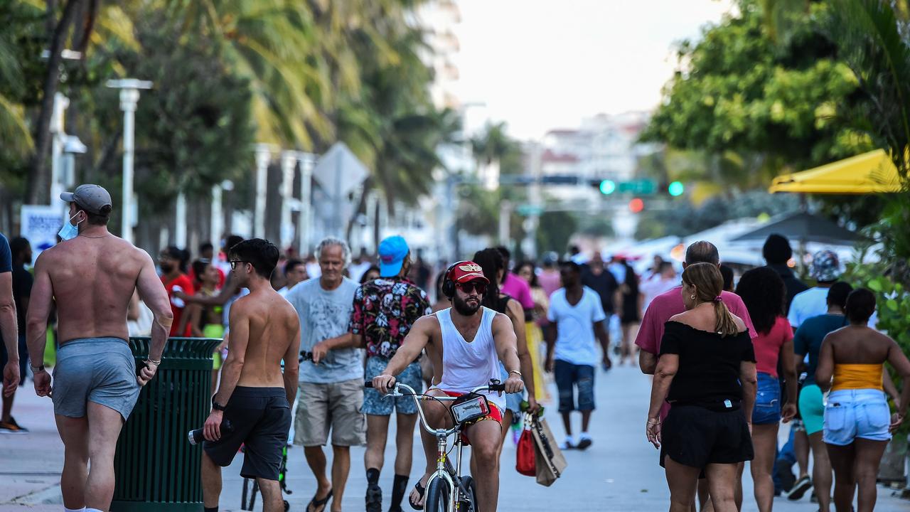 If Florida were a country, it would rank fourth in the world for the most new cases in a day behind the United States, Brazil and India. Picture: Chandan Khanna/AFP