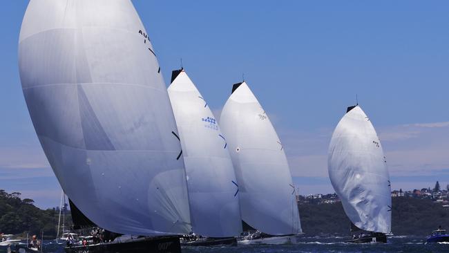 The action in the annual Big Boat race.