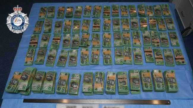 Thousands of dollars AFP seized by the Criminal Assets Confiscation Taskforce.