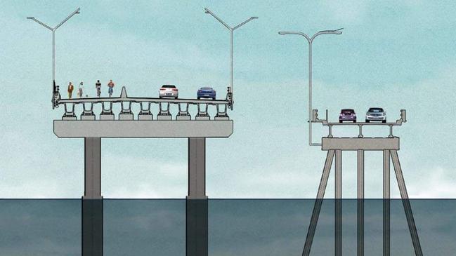 Concept images for the bridge. Picture: Department of Transport and Main Roads.