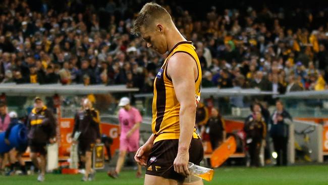 Sam Mitchell has seemingly played his last game at Hawthorn.