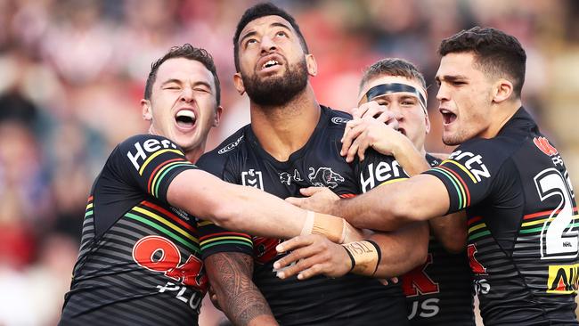 Kikau’s try was impossible to stop. Image: Matt King/Getty Images