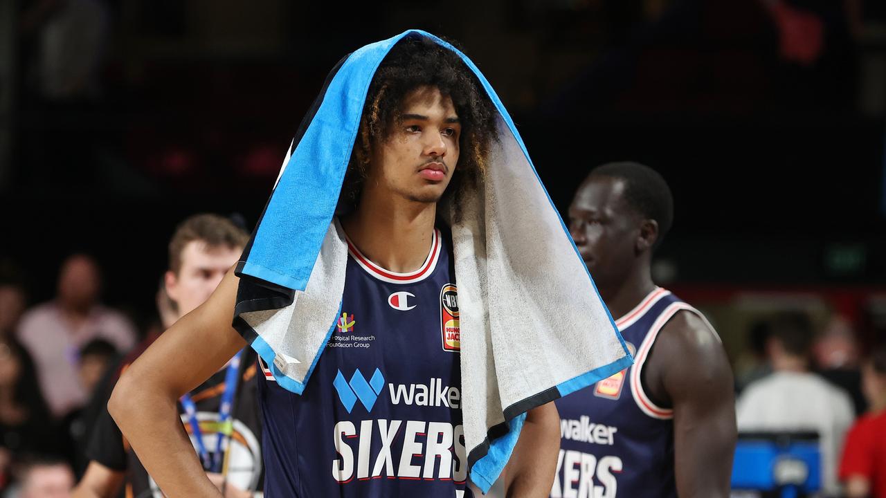 Trentyn Flowers caused a storm in the US, when he decommitted from Louisville to join the 36ers in Australia. Picture: Getty Images