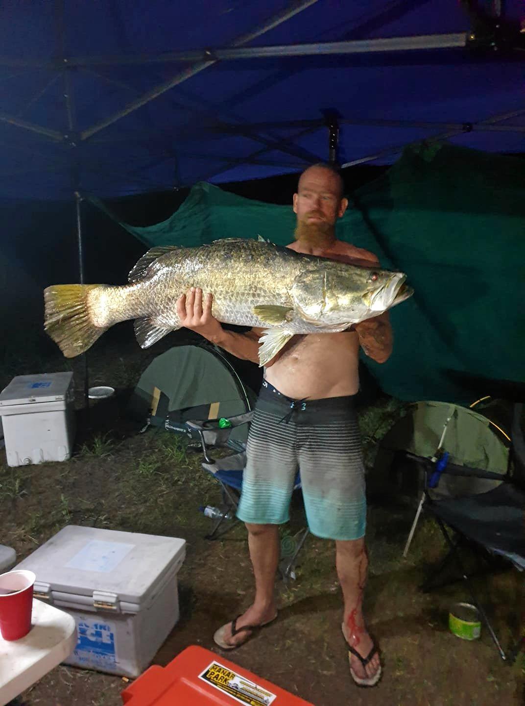 118cm barra at Benaraby. Picture: Rhiannon Cherry