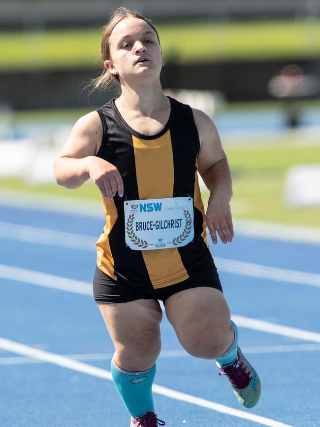 Lucia Bruce-Gilchrist from Leichhardt in the 200m.