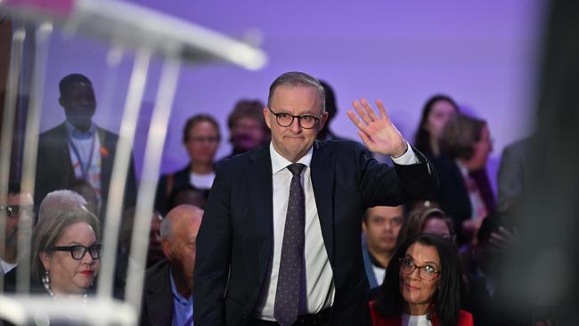 Prime Minister Anthony Albanese at the Yes23 campaign launch in Elizabeth. Picture: NCA NewsWire / Brenton Edwards