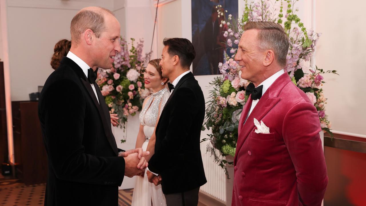Prince William and the actor were also seen sharing a joke. Picture: Chris Jackson - WPA Pool/Getty Images