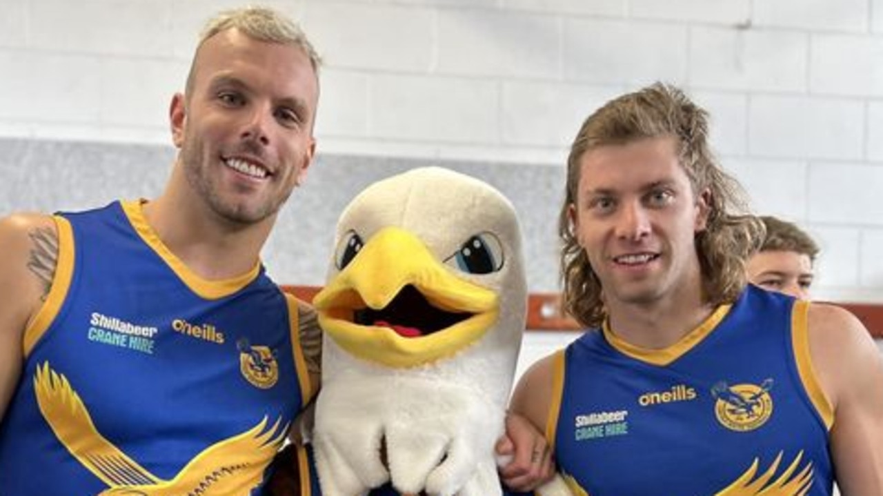 Gold medal swimmer Kyle Chalmers delighted fans on Saturday afternoon, switching his swimming cap for a completely different sport. Picture: Facebook