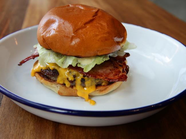 Five Points is located on Berry Street, North Sydney. Pictured is the Bronx burger.