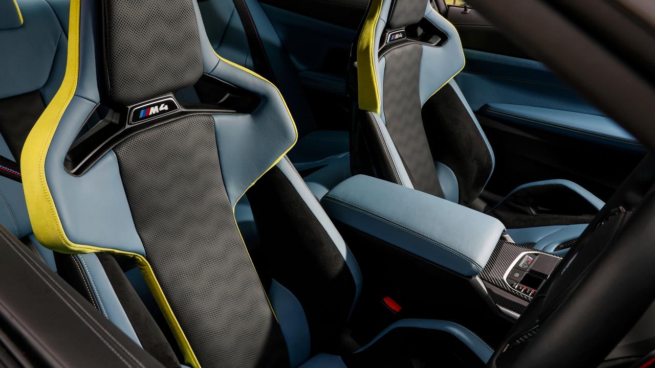 Carbon-fibre seats are a desirable option.