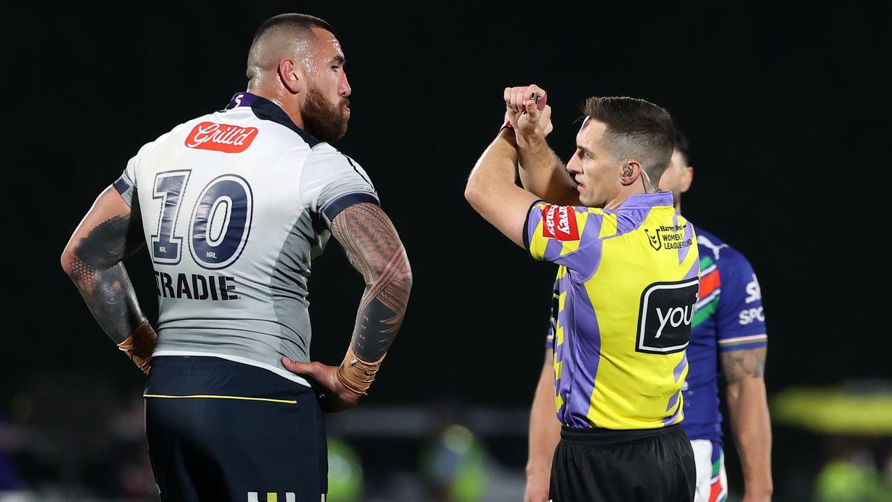 Asofa-Solomona has been put on report multiple times in 2022. Picture: NRL photos