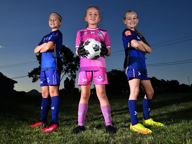 Pippa Watkinson, Ivy May and Sophia PirieMagic United are delighted to announce the construction of additional changing facilities to accommodate the growing number of female players and teams at the Club.Wednesday June 5, 2024. Picture, John Gass