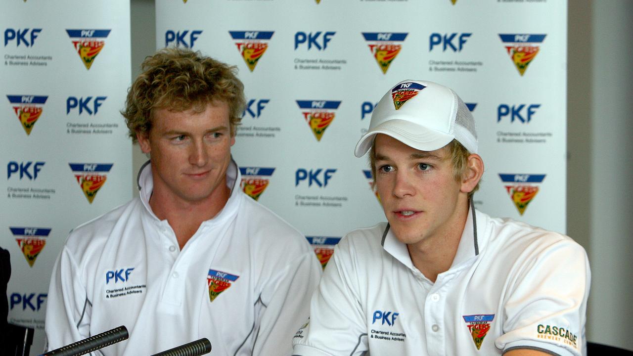 (L-R) George Bailey and Tim Paine share a long friendship.