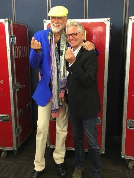 Mick Fleetwood with Dennis Dunstan. Picture: supplied