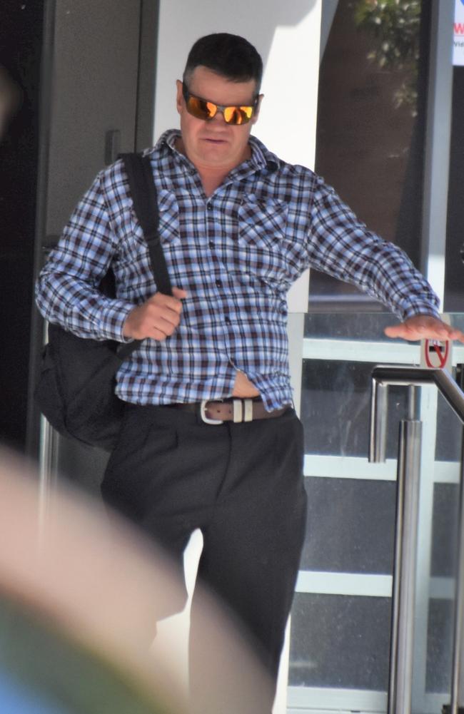 Charles William Lehmann leaving the Toowoomba courthouse after pleading guilty to two property crimes he committed while on a bender in 2022. Picture: Toowoomba Chronicle