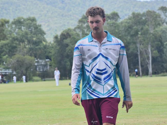 My Left Foot player Nicholas Crouch at Rockhampton Cricketâ€™s Country Carnival on January 25, 2025.