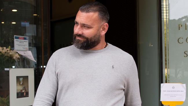 James Bahmad is seen leaving the Downing Centre courts in Sydney. Picture: NCA NewsWire/Bianca De Marchi