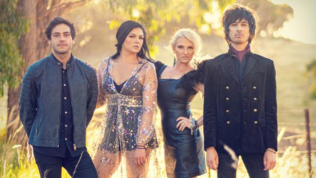 Country pop band Darlinghurst are Helium’s first chart-topping artist. Picture: Supplied