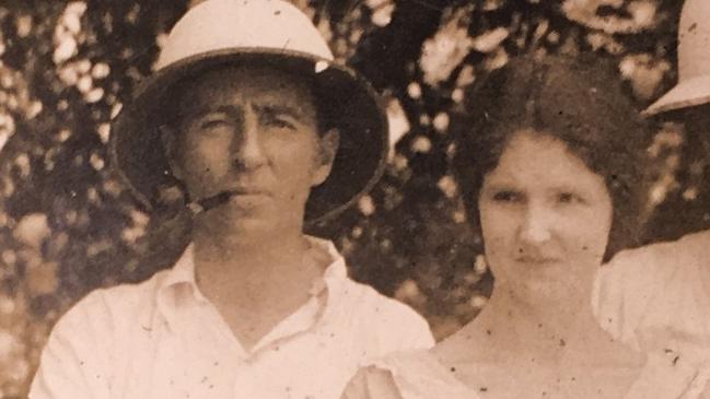 Gladys Baker (right) with her husband Bill in the 1930s. Gladys Baker is the subject of a book by Toowoomba woman Althea Martel.