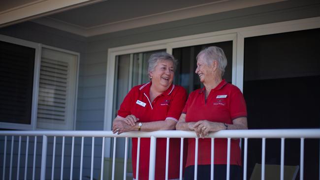 Rockhampton RFDS volunteer auxiliary members Del Clark and Jan Nightingale.