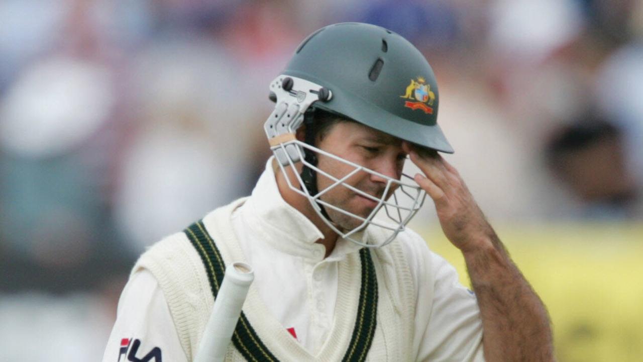 Ricky Ponting went for a duck in the Test.