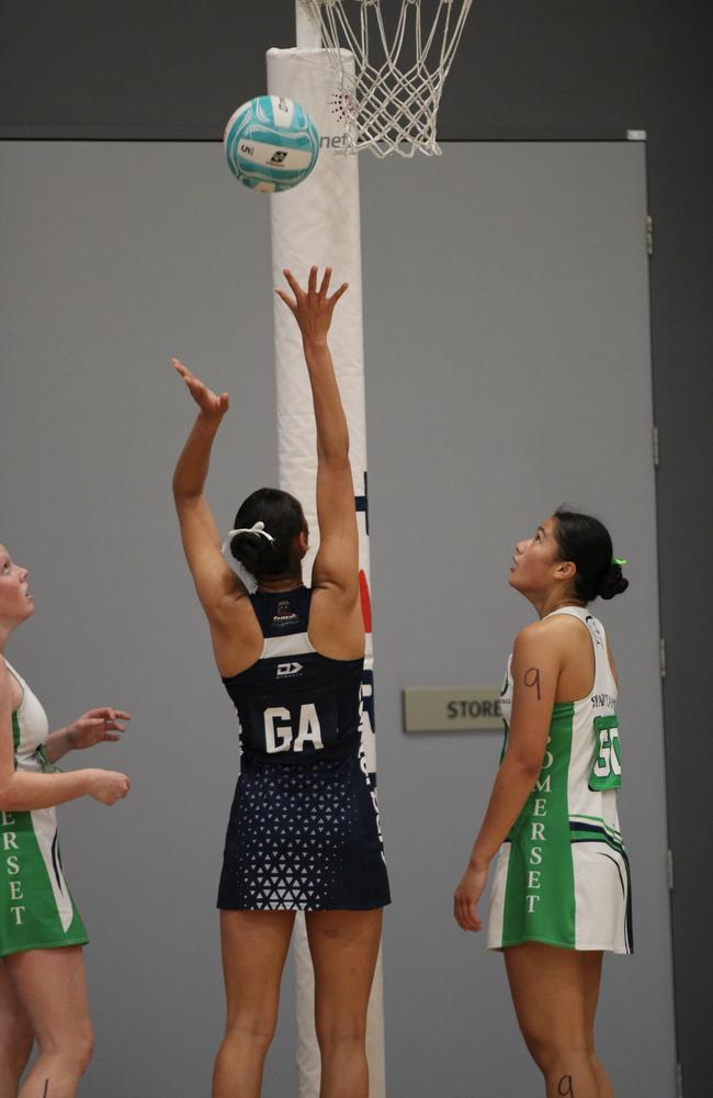 QISSN 2024 division one grand final - Canterbury College v Somerset College. Pictured: Kaylee Tamala shoots