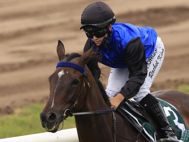 SYDNEY, AUSTRALIA - JANUARY 26: Rachel King on Marway (L), wins race 5 the Vinery Stud Handicap during Australia Day at Warwick Farm Racecourse on January 26, 2021 in Sydney, Australia. (Photo by Mark Evans/Getty Images)