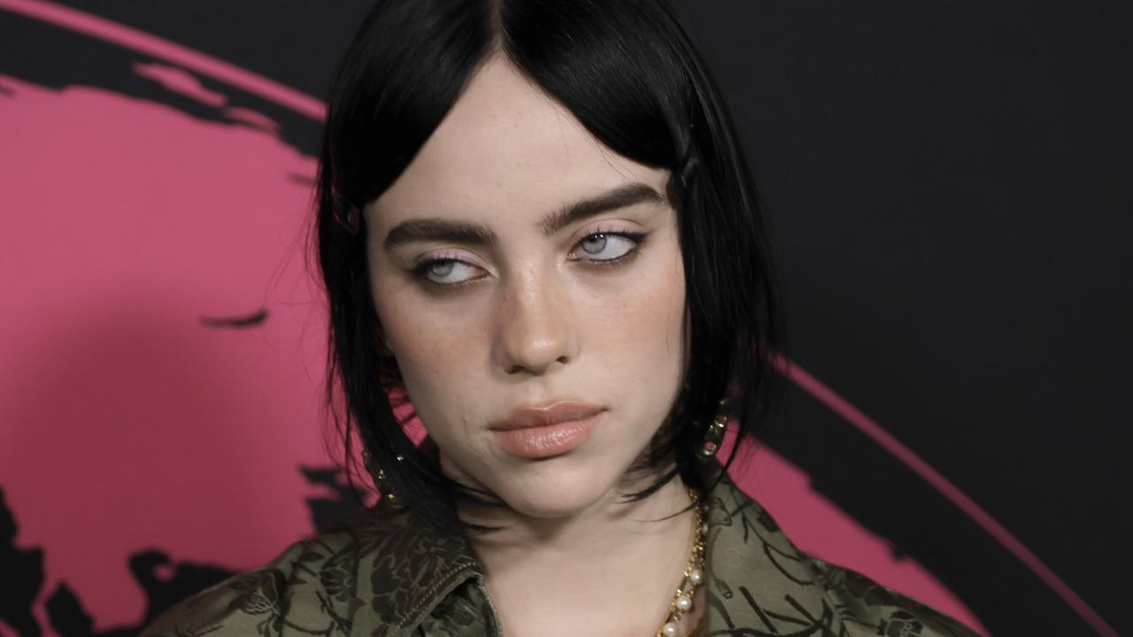 Billie Eilish has shown off her huge back tattoo. Picture: Kevin Winter/Getty Images/AFP