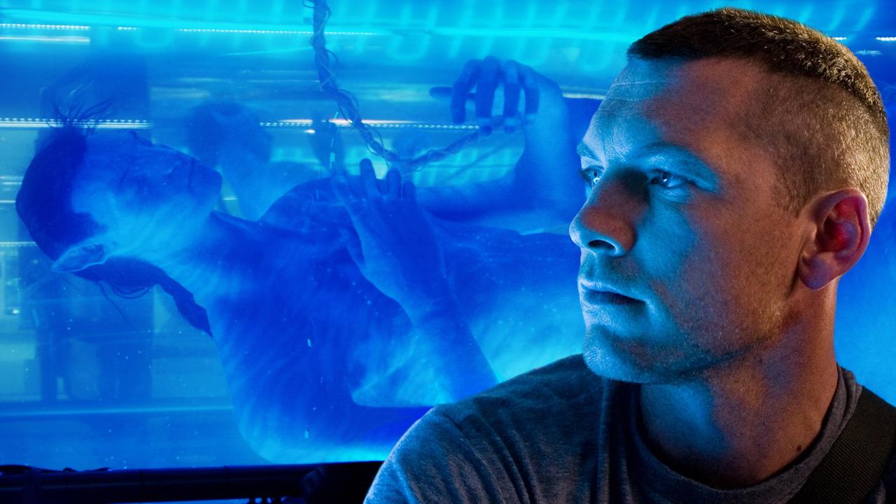 Actor Sam Worthington in a scene from Avatar.