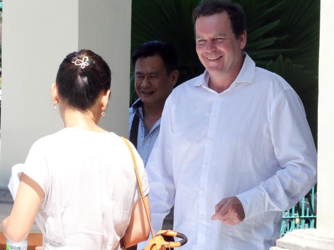 Ryan Scott Williams outside the Denpasar District Court. Picture: Lukman S. Bintoro