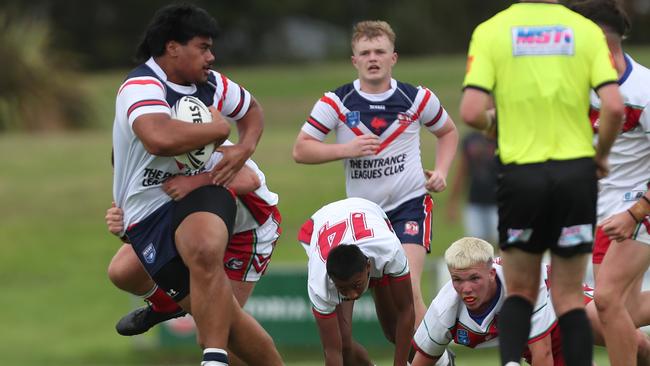 Blessing Foini was a try scorer for the Roosters. Picture: Sue Graham