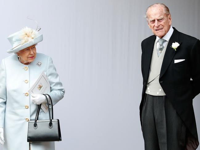 The Queen with Prince hilip. Picture: AFP